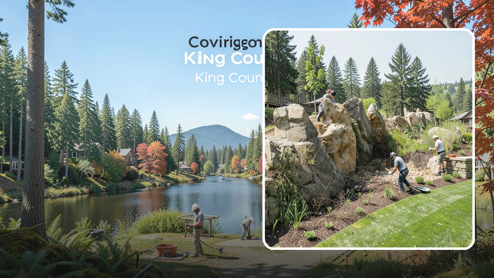 Boulder Retaining Wall in Covington, King County, WA - A rugged wall of large stacked boulders that stabilizes steep PNW slopes with a bold, naturalistic look and excellent drainage.