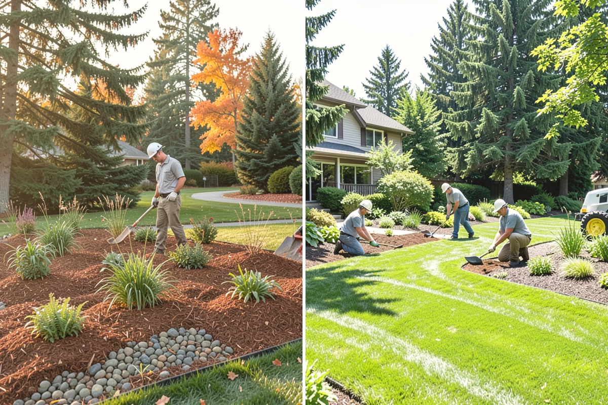 Boulder Retaining Wall in Covington, King County, WA - Excavate and bench the slope