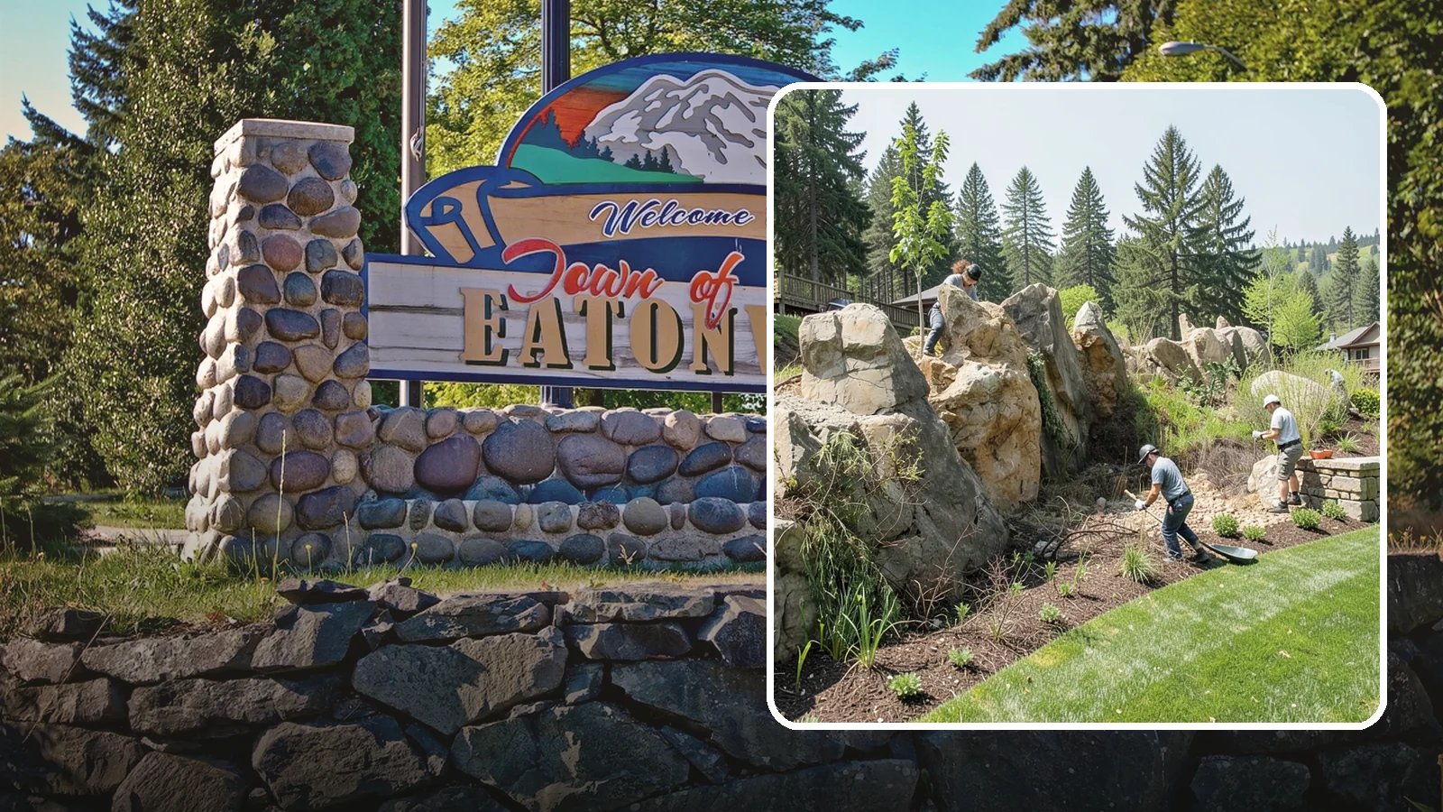 Boulder Retaining Wall in Eatonville, Pierce County, WA - A rugged wall of large stacked boulders that stabilizes steep PNW slopes with a bold, naturalistic look and excellent drainage.