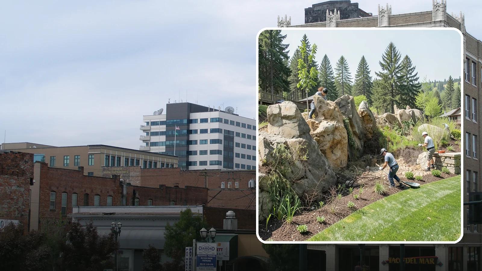 Boulder Retaining Wall in Everett, Snohomish County, WA - A rugged wall of large stacked boulders that stabilizes steep PNW slopes with a bold, naturalistic look and excellent drainage.