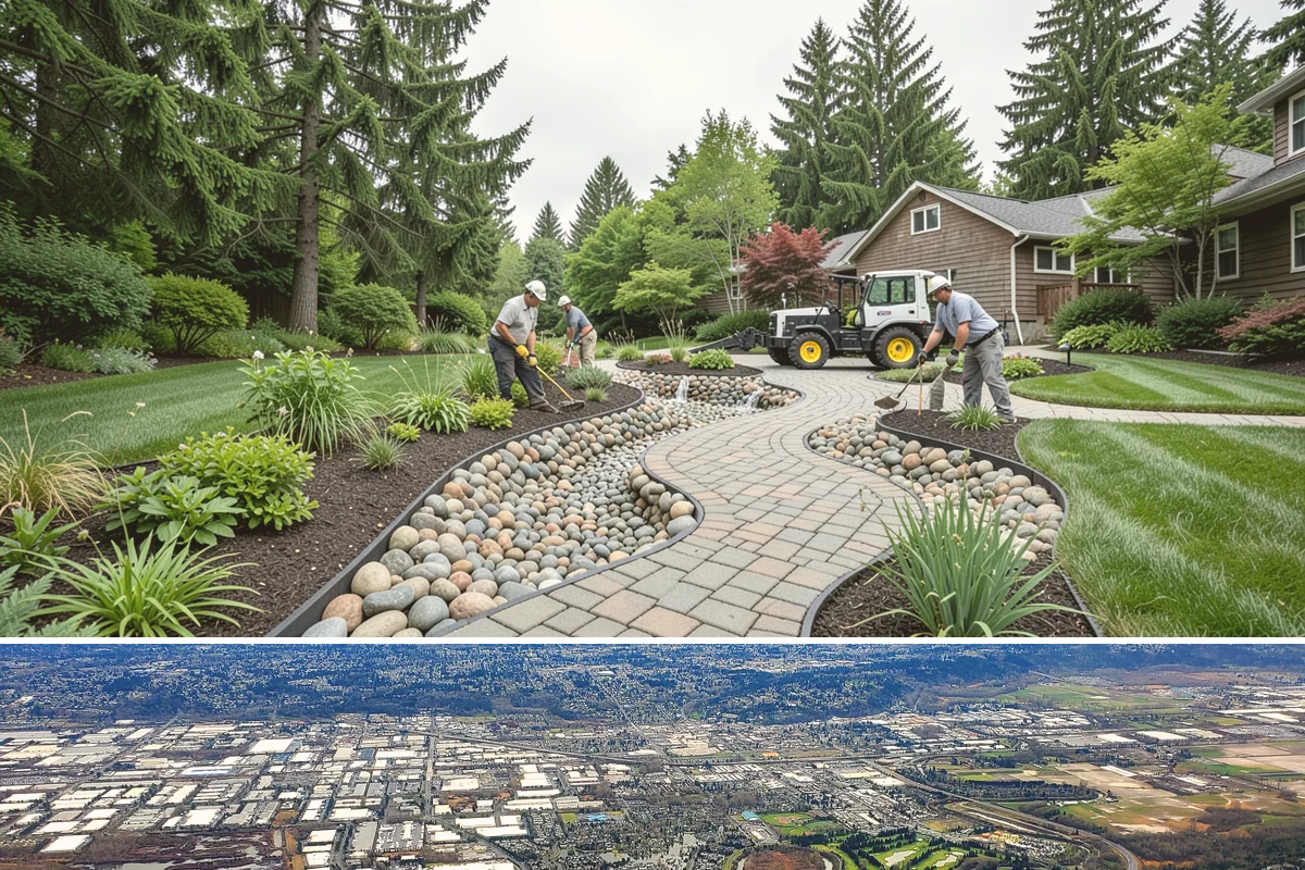 Boulder Retaining Wall in Kent, King County, WA - Best placed in drier spring-through-fall conditions when heavy equipment can work the slope without churning saturated PNW soil.
