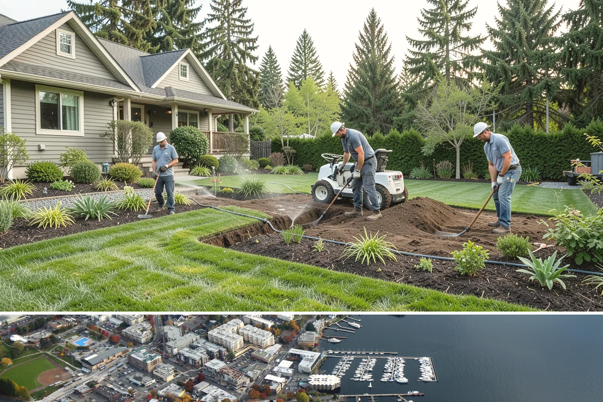 Boulder Retaining Wall in Kirkland, King County, WA - Best placed in drier spring-through-fall conditions when heavy equipment can work the slope without churning saturated PNW soil.
