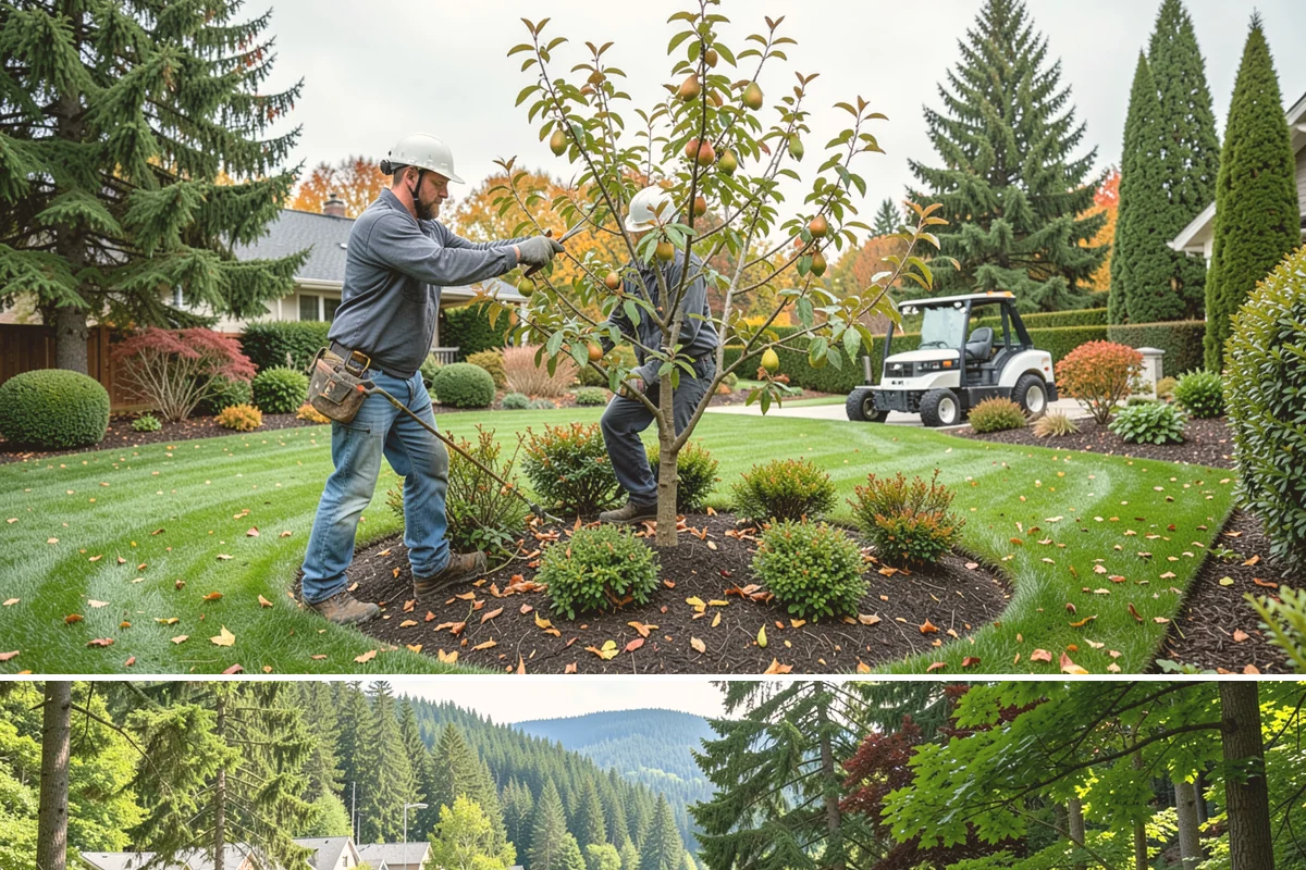 Boulder Retaining Wall in Lake Forest Park, King County, WA - Best placed in drier spring-through-fall conditions when heavy equipment can work the slope without churning saturated PNW soil.