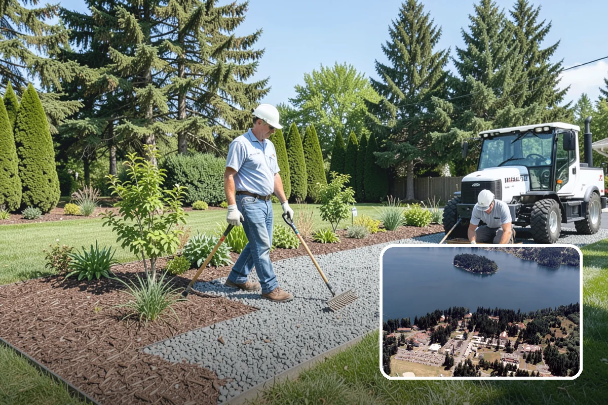 Boulder Retaining Wall in Lakewood, Pierce County, WA - Excellent free-draining performance in wet climates