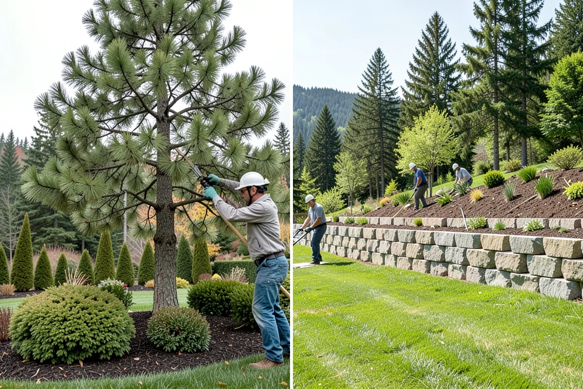 Boulder Retaining Wall in Lakewood, Pierce County, WA - Excavate and bench the slope