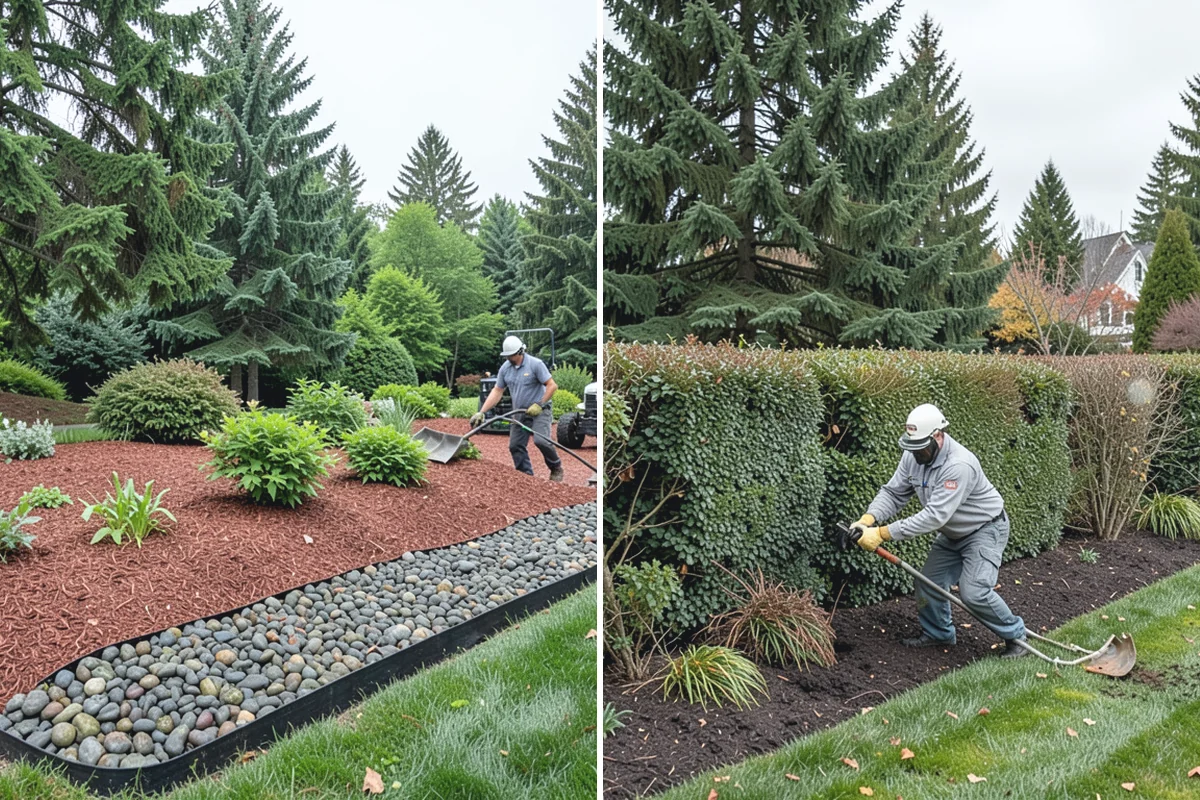 Boulder Retaining Wall in Medina, King County, WA - Excavate and bench the slope
