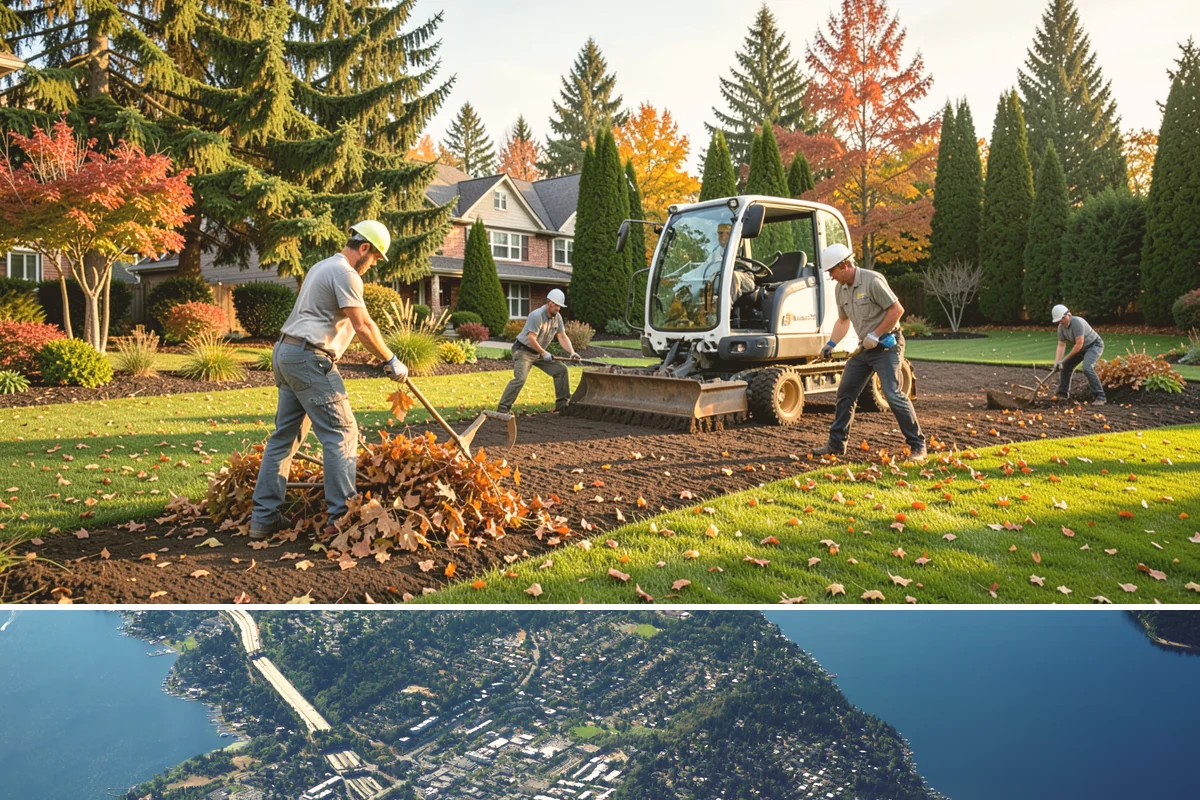 Boulder Retaining Wall in Mercer Island, King County, WA - Best placed in drier spring-through-fall conditions when heavy equipment can work the slope without churning saturated PNW soil.