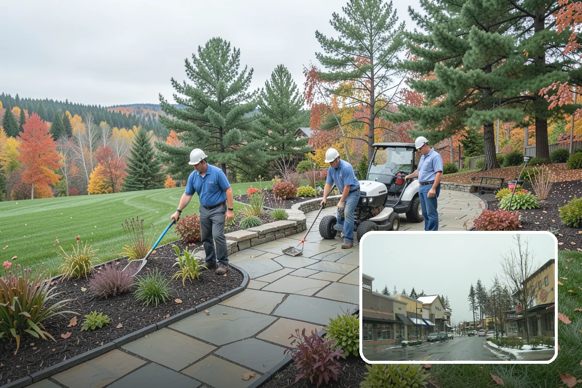 Boulder Retaining Wall in Mill Creek, Snohomish County, WA - Excellent free-draining performance in wet climates