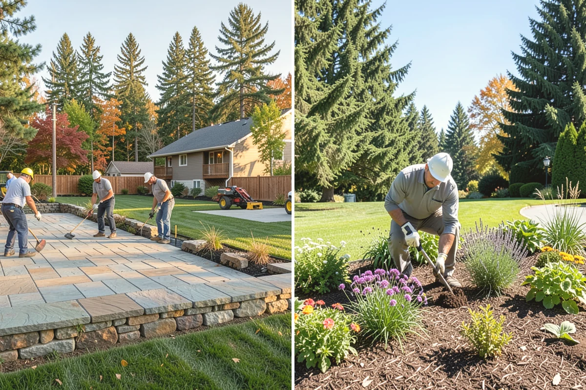 Boulder Retaining Wall in Mill Creek, Snohomish County, WA - Excavate and bench the slope