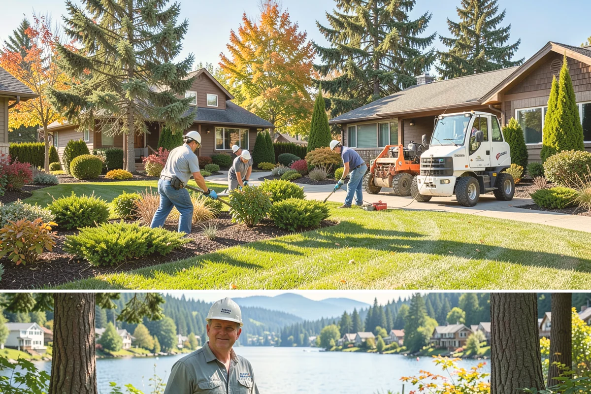 Boulder Retaining Wall in Milton, King County, WA - Best placed in drier spring-through-fall conditions when heavy equipment can work the slope without churning saturated PNW soil.