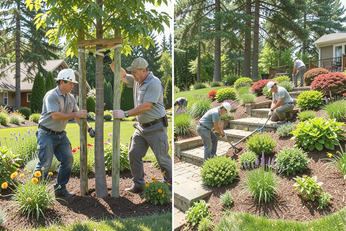 Boulder Retaining Wall in Newcastle, King County, WA - Excavate and bench the slope