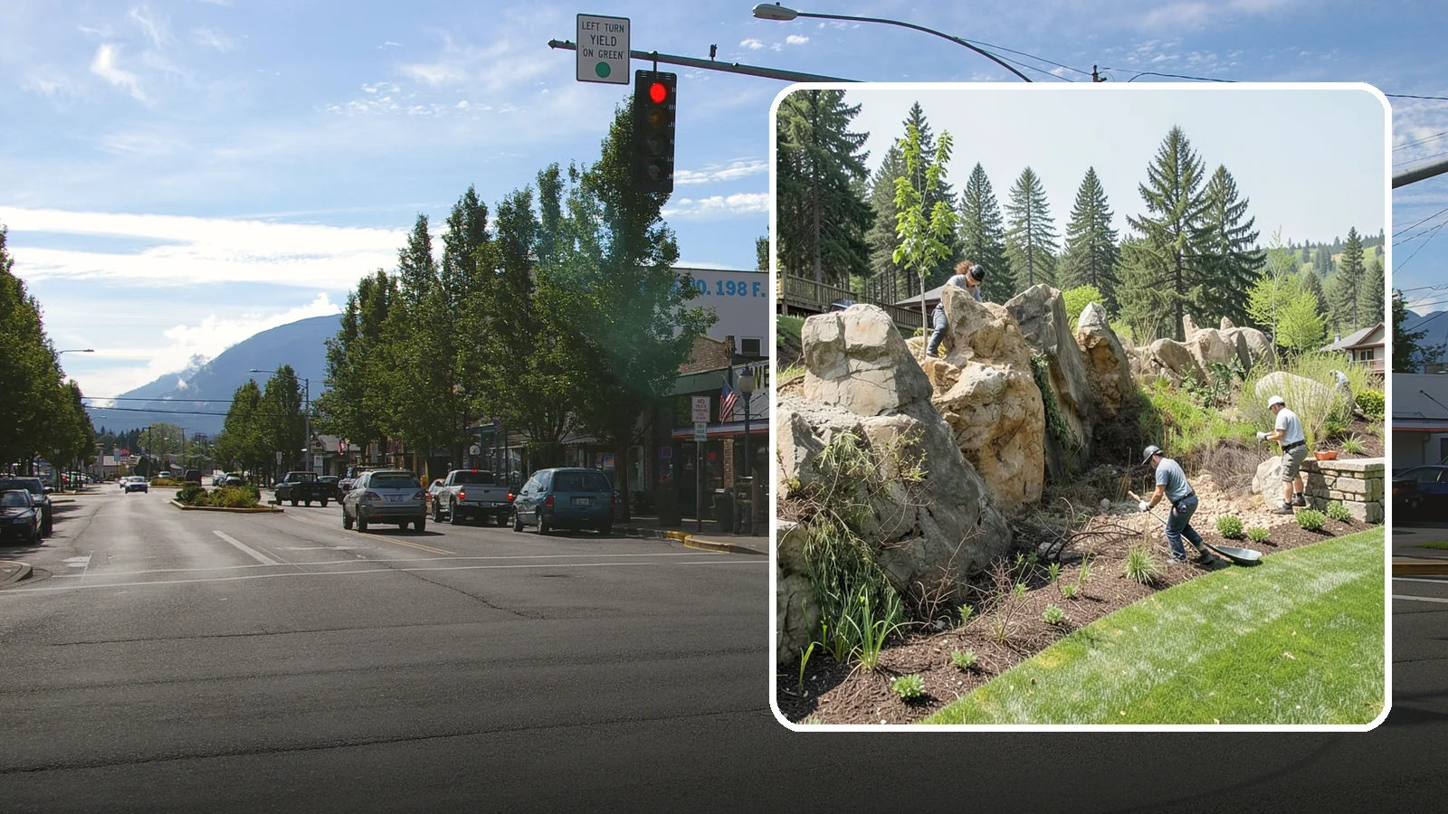 Boulder Retaining Wall in North Bend, King County, WA - A rugged wall of large stacked boulders that stabilizes steep PNW slopes with a bold, naturalistic look and excellent drainage.