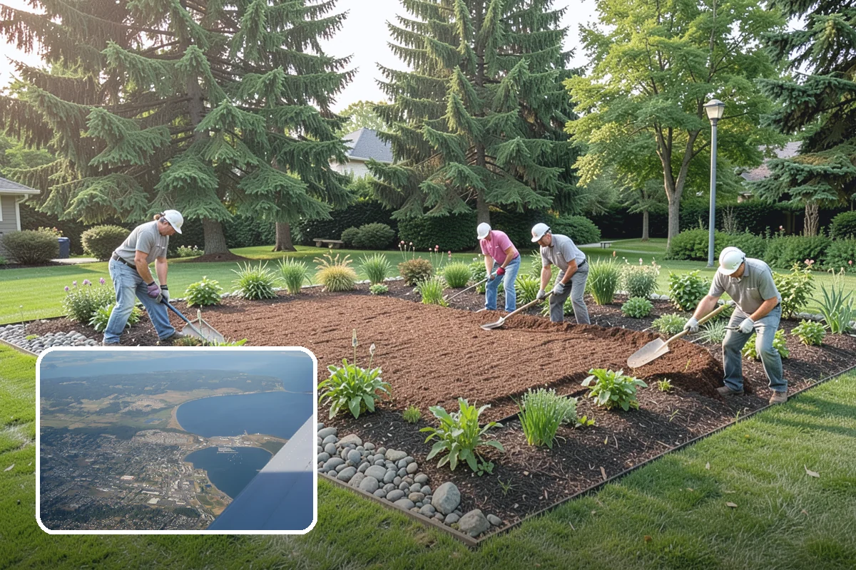 Boulder Retaining Wall in Oak Harbor, Island County, WA - Excellent free-draining performance in wet climates
