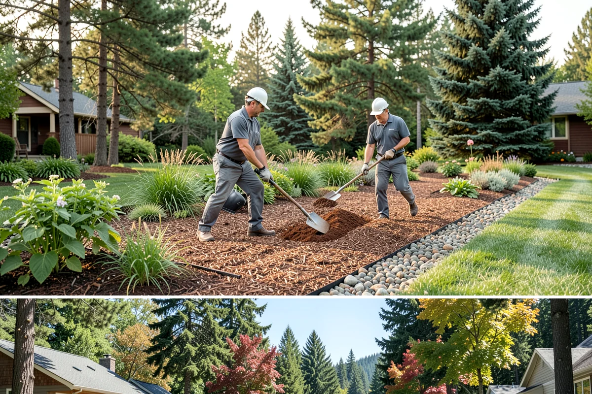 Boulder Retaining Wall in Orting, Pierce County, WA - Best placed in drier spring-through-fall conditions when heavy equipment can work the slope without churning saturated PNW soil.
