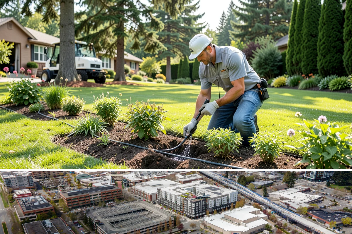 Boulder Retaining Wall in Redmond, King County, WA - Best placed in drier spring-through-fall conditions when heavy equipment can work the slope without churning saturated PNW soil.