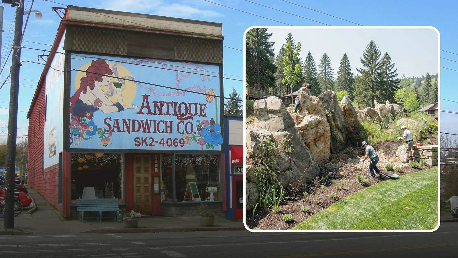 Boulder Retaining Wall in Ruston, Pierce County, WA - A rugged wall of large stacked boulders that stabilizes steep PNW slopes with a bold, naturalistic look and excellent drainage.