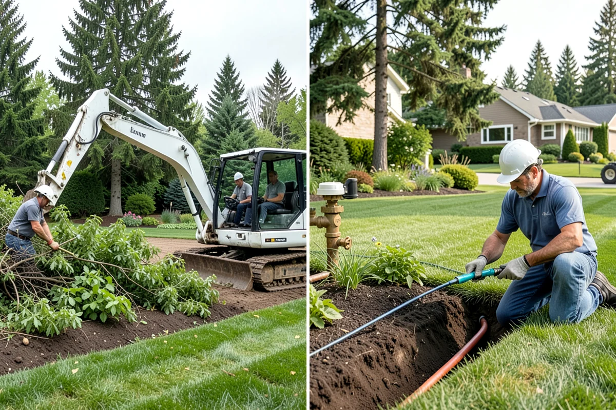 Boulder Retaining Wall in Seattle, King County, WA - Excavate and bench the slope