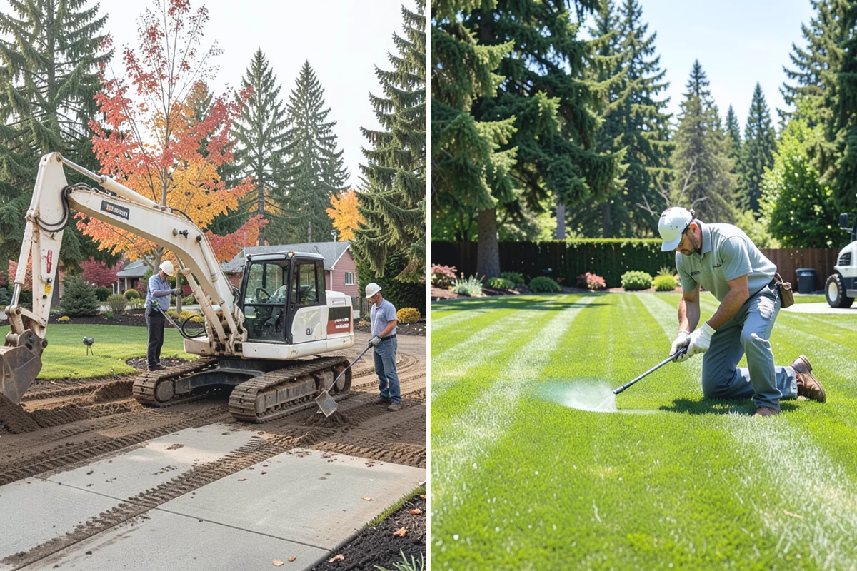 Boulder Retaining Wall in Skykomish, King County, WA - Excavate and bench the slope
