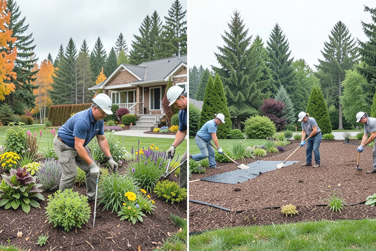 Boulder Retaining Wall in Woodinville, King County, WA - Excavate and bench the slope