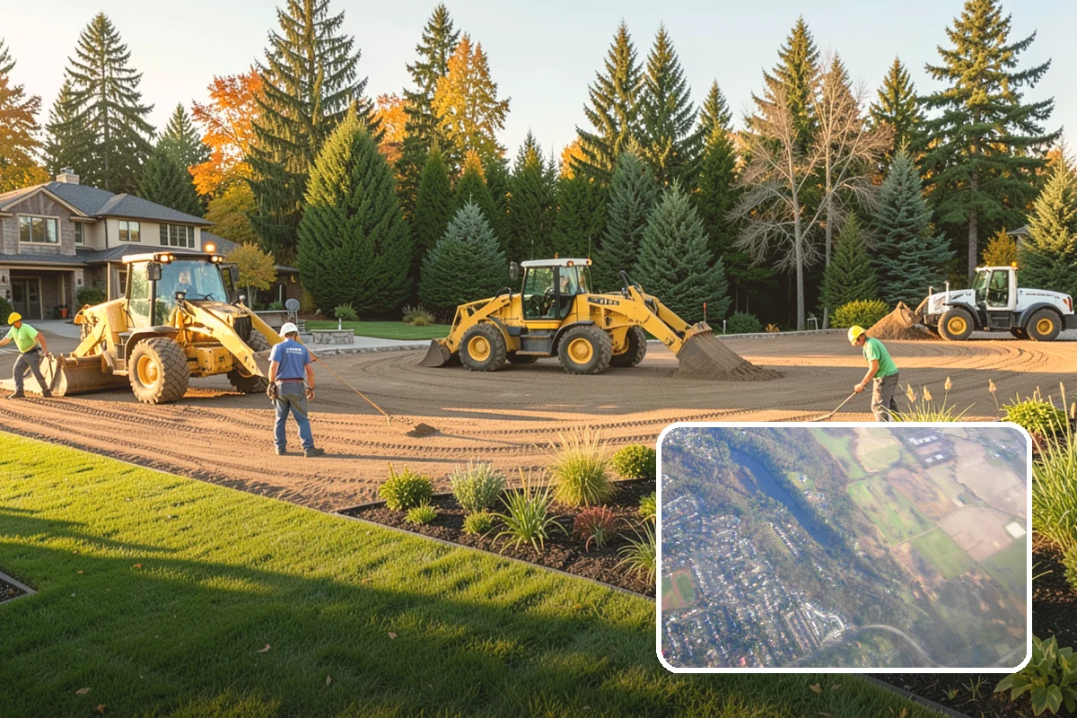 Boulder Wall Installation in Algona, King County, WA - Massive stones provide strong, gravity-based retention