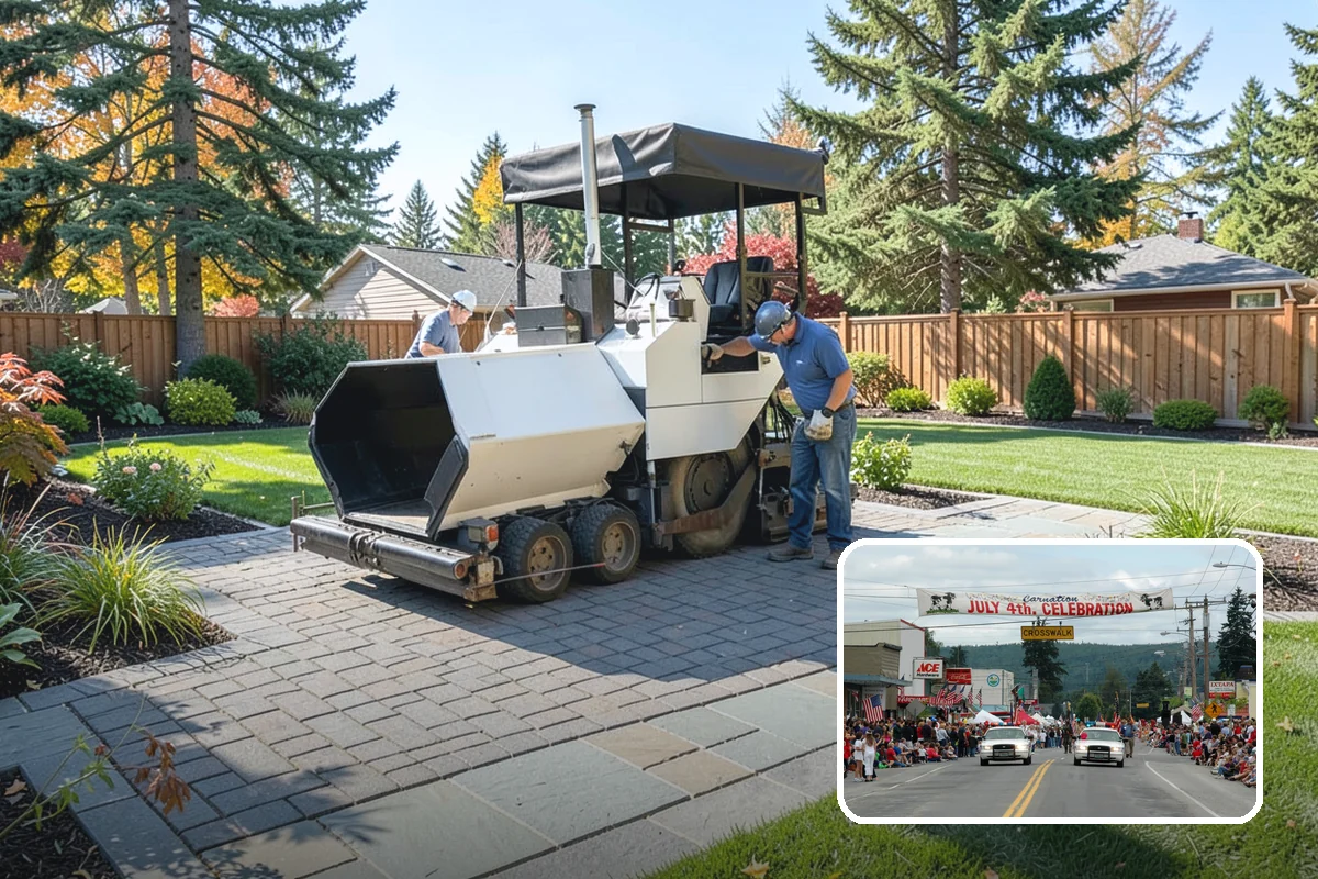 Boulder Wall Installation in Carnation, King County, WA - Massive stones provide strong, gravity-based retention