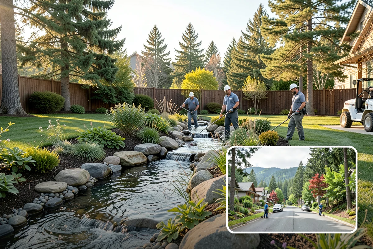 Boulder Wall Installation in Darrington, Snohomish County, WA - Massive stones provide strong, gravity-based retention