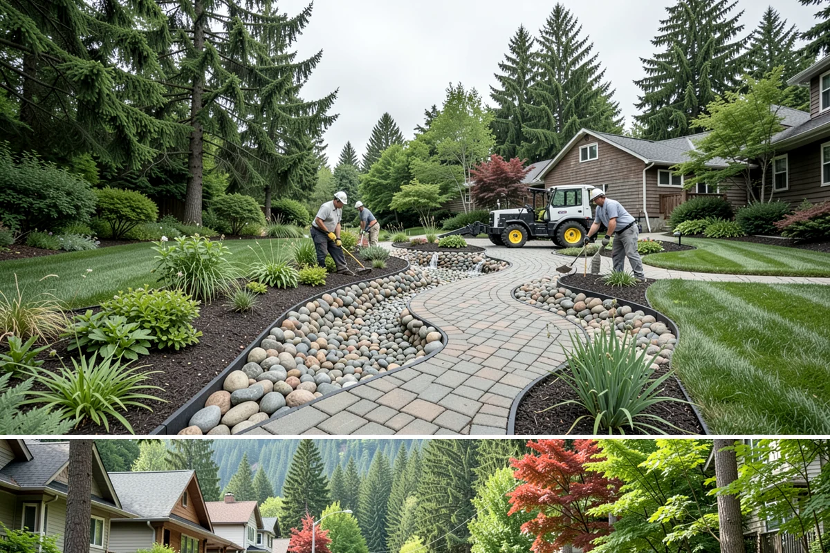 Boulder Wall Installation in Darrington, Snohomish County, WA - Summer's firmer, drier ground provides the stable footing that heavy equipment and boulder placement require, avoiding the mud of...