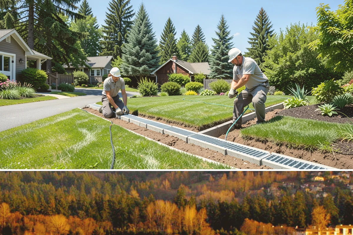 Boulder Wall Installation in Kenmore, King County, WA - Summer's firmer, drier ground provides the stable footing that heavy equipment and boulder placement require, avoiding the mud of...
