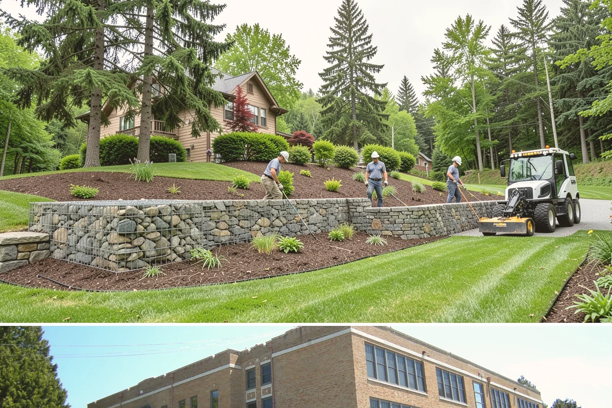 Boulder Wall Installation in Maple Valley, King County, WA - Summer's firmer, drier ground provides the stable footing that heavy equipment and boulder placement require, avoiding the mud of...