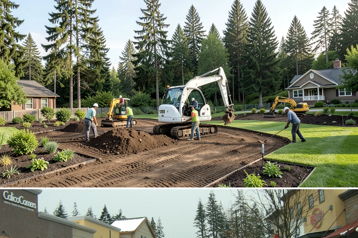 Boulder Wall Installation in Mill Creek, Snohomish County, WA - Summer's firmer, drier ground provides the stable footing that heavy equipment and boulder placement require, avoiding the mud of...