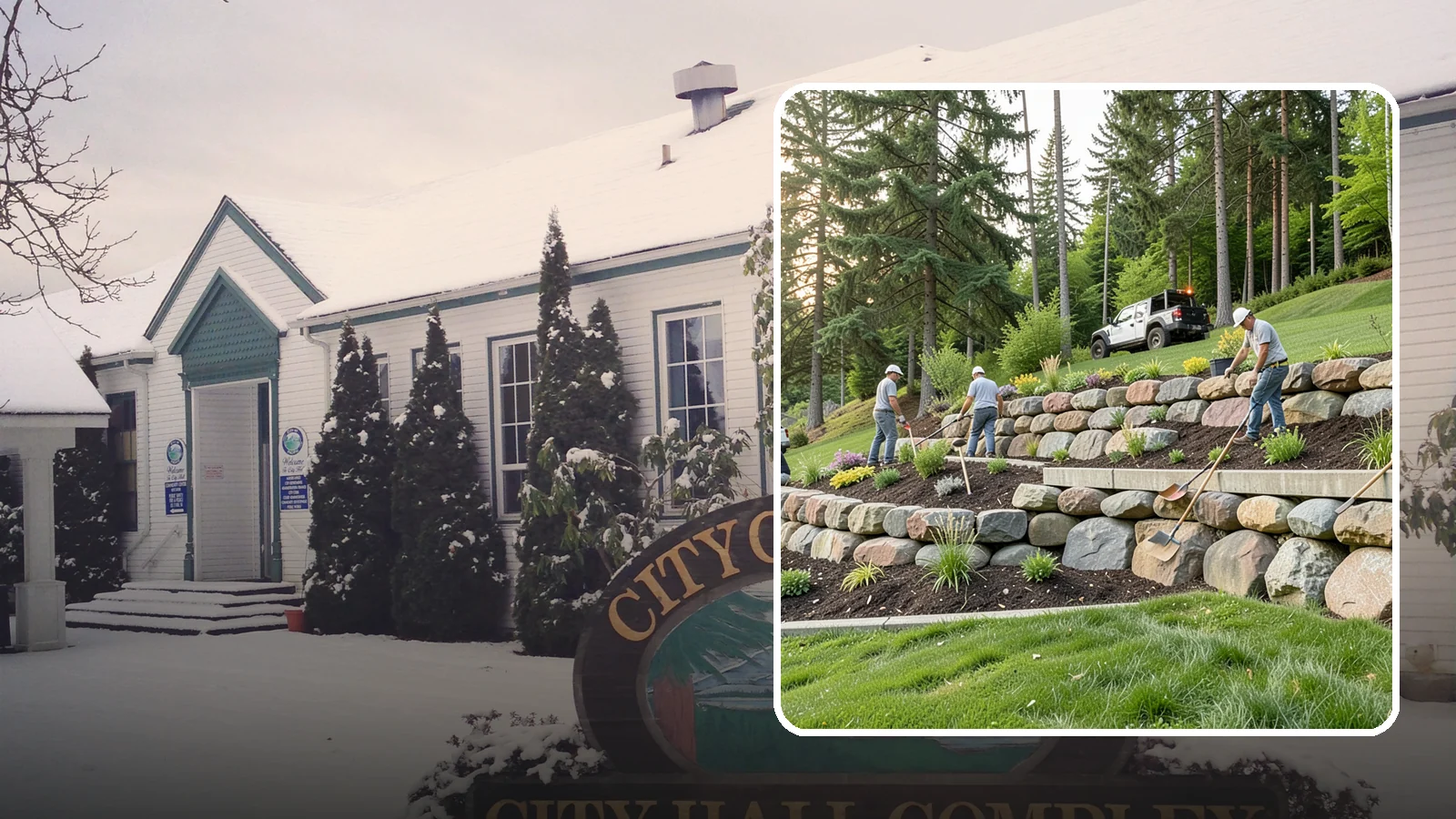 Boulder Wall Installation in Pacific, King County, WA - We place large landscape boulders into rugged retaining walls built to handle Northwest slopes and runoff.