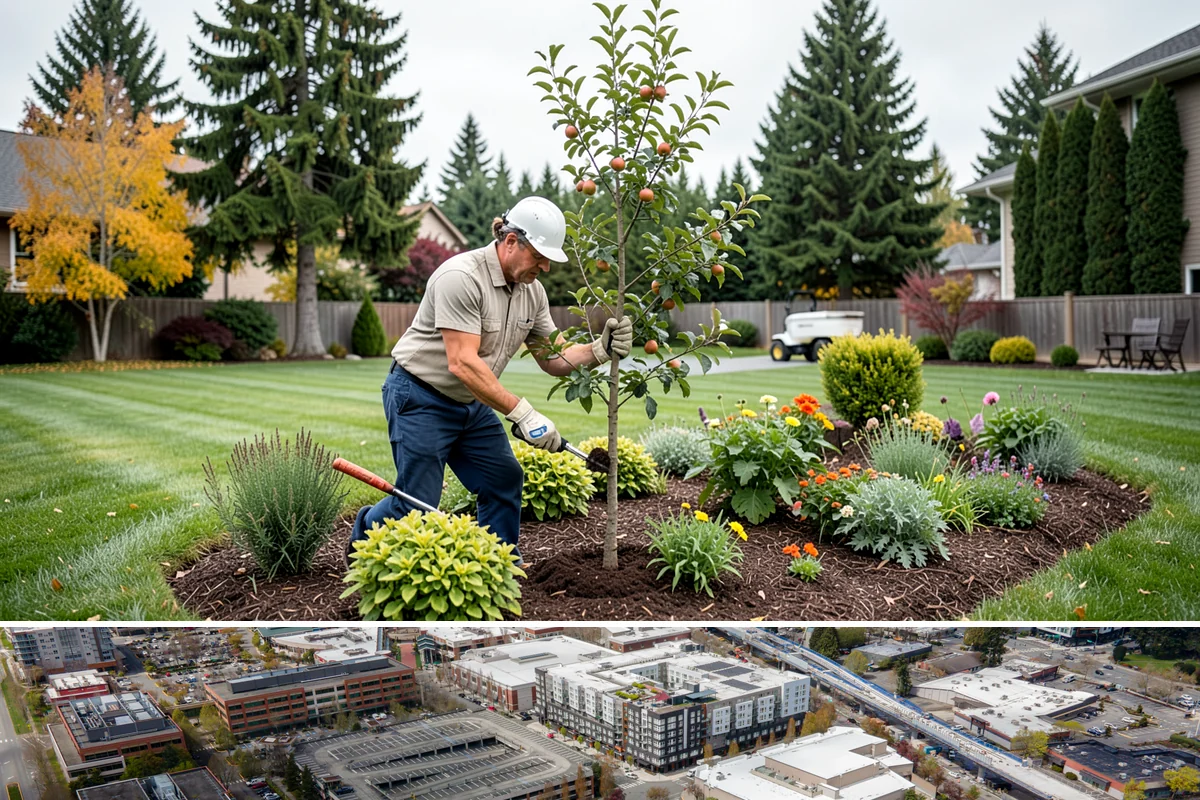 Boulder Wall Installation in Redmond, King County, WA - Summer's firmer, drier ground provides the stable footing that heavy equipment and boulder placement require, avoiding the mud of...