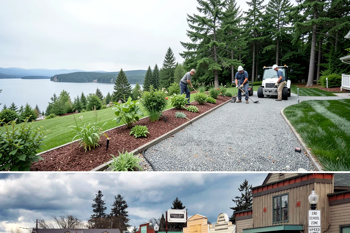 Boulder Wall Installation in Roy, Pierce County, WA - Summer's firmer, drier ground provides the stable footing that heavy equipment and boulder placement require, avoiding the mud of...
