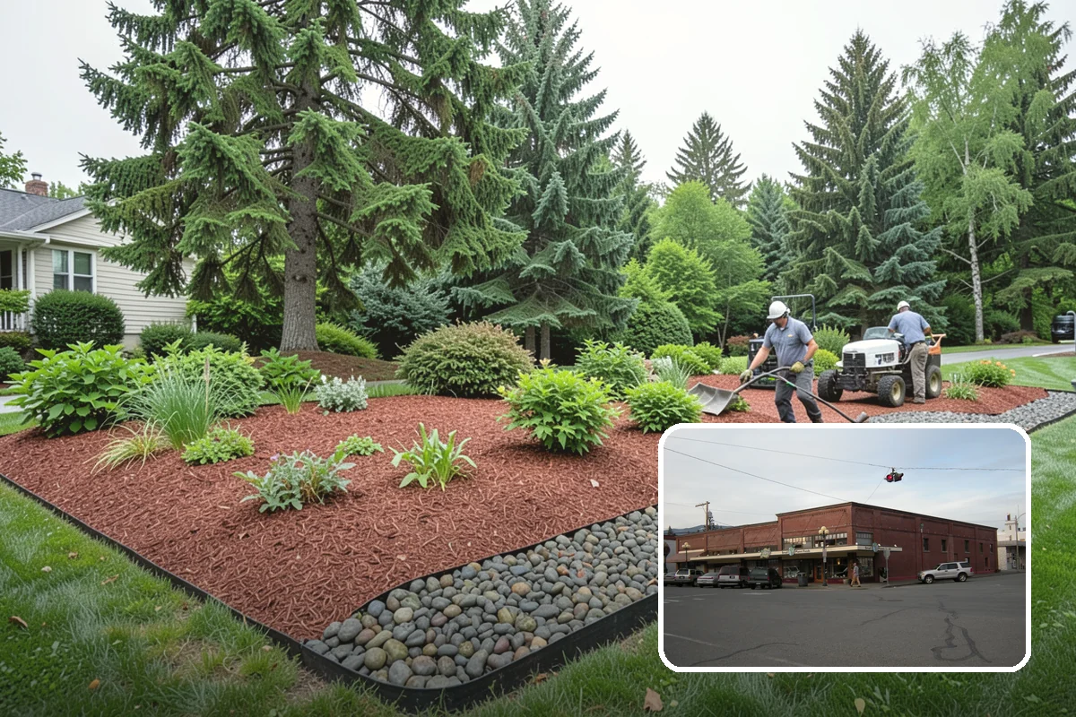 Boulder Wall Installation in Sedro-Woolley, Skagit County, WA - Massive stones provide strong, gravity-based retention
