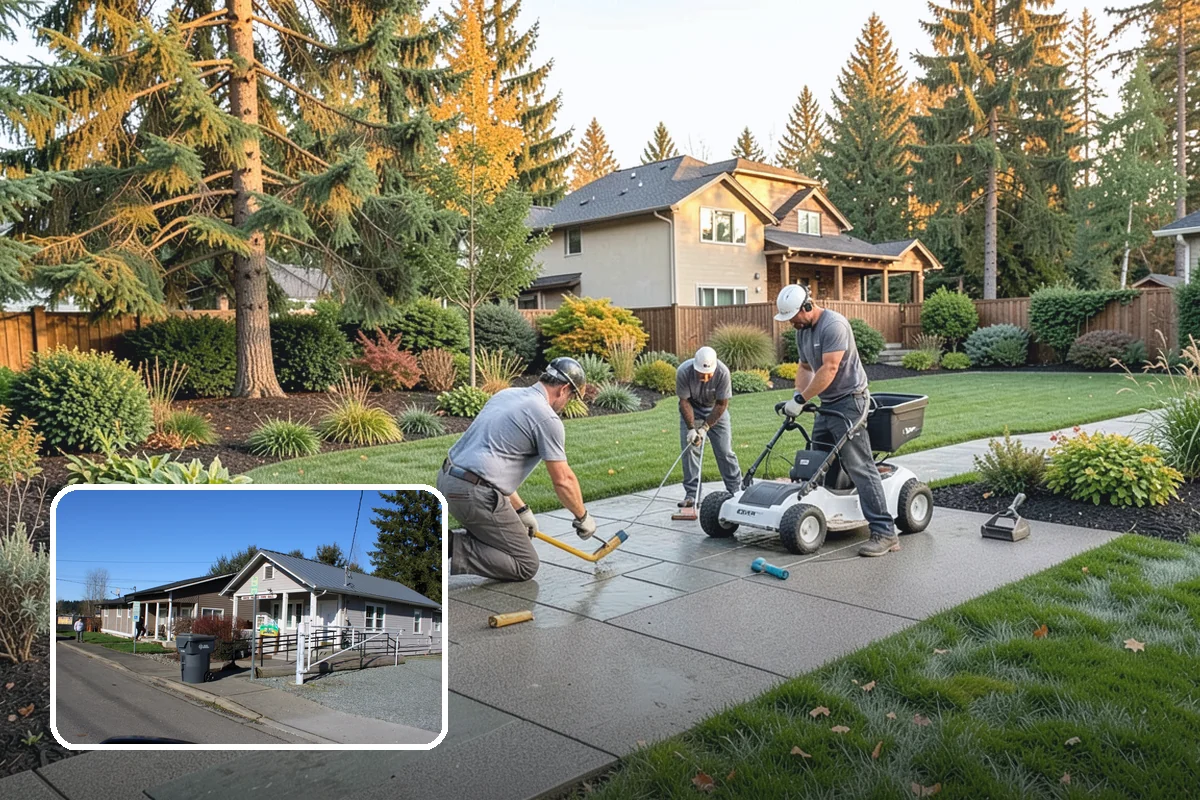 Boulder Wall Installation in South Prairie, Pierce County, WA - Massive stones provide strong, gravity-based retention