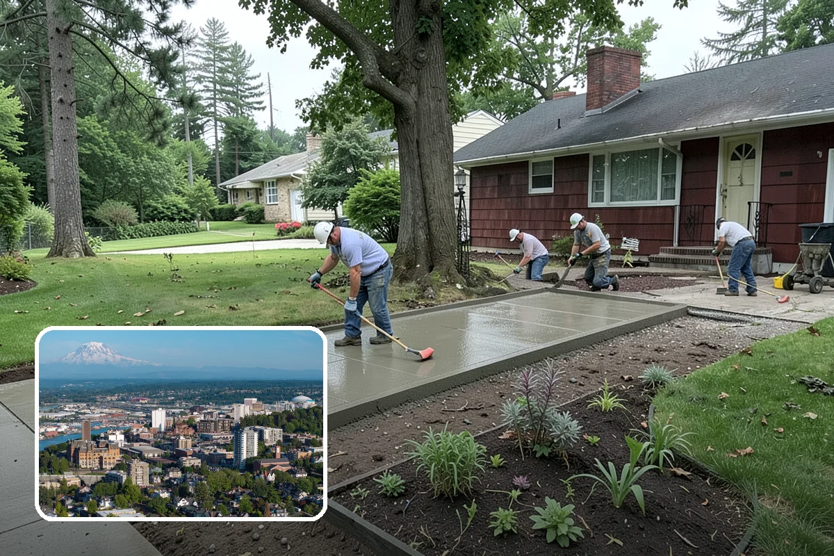 Boulder Wall Installation in Tacoma, Pierce County, WA - Massive stones provide strong, gravity-based retention