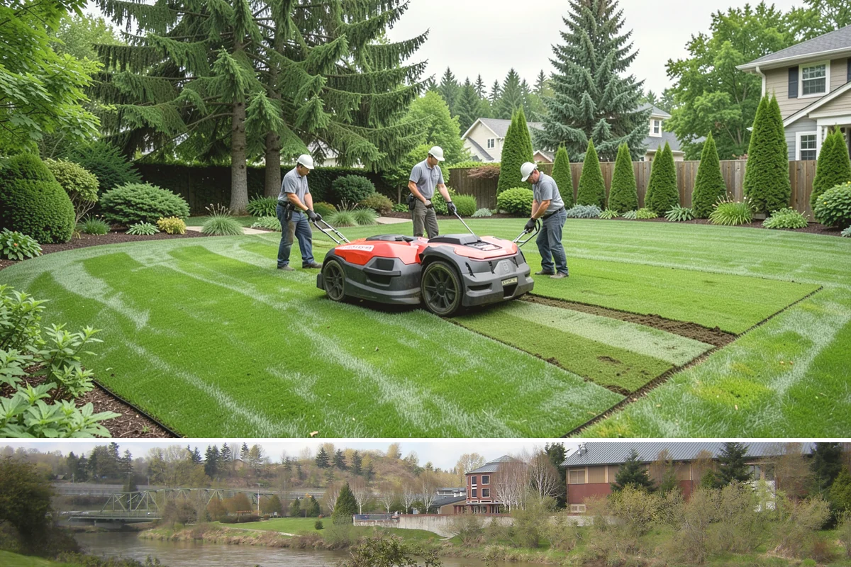 Boulder Wall Installation in Tukwila, King County, WA - Summer's firmer, drier ground provides the stable footing that heavy equipment and boulder placement require, avoiding the mud of...