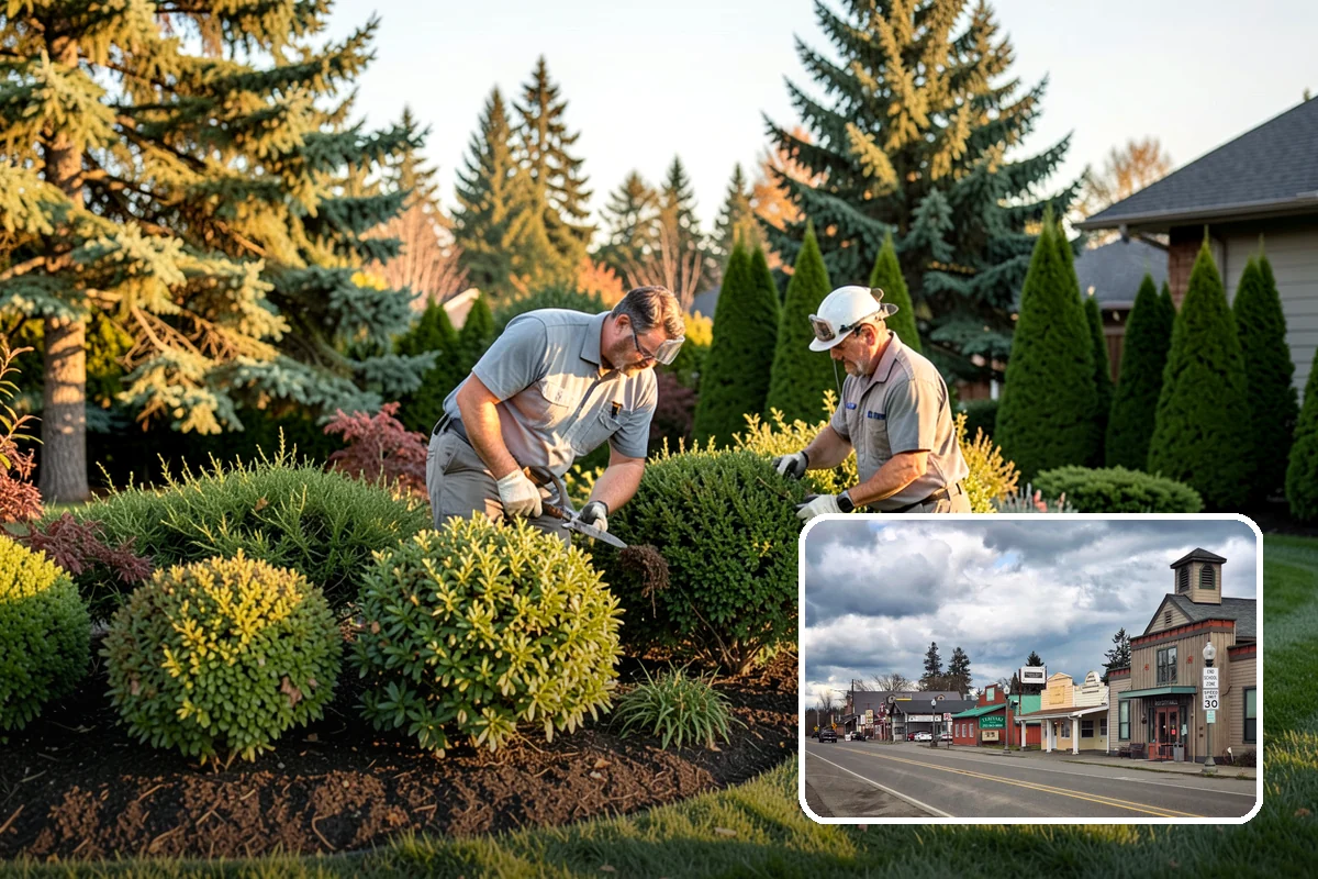 Boxwood Trimming in Roy, Pierce County, WA - Crisp, formal faces and level tops