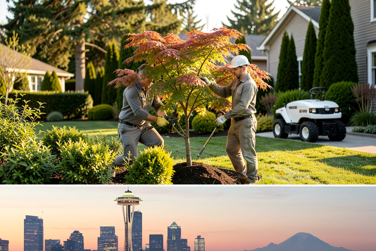 Boxwood Trimming in Seattle, King County, WA - Trimmed after the spring flush hardens off, avoiding late-fall cuts that leave PNW boxwood exposed to frost.
