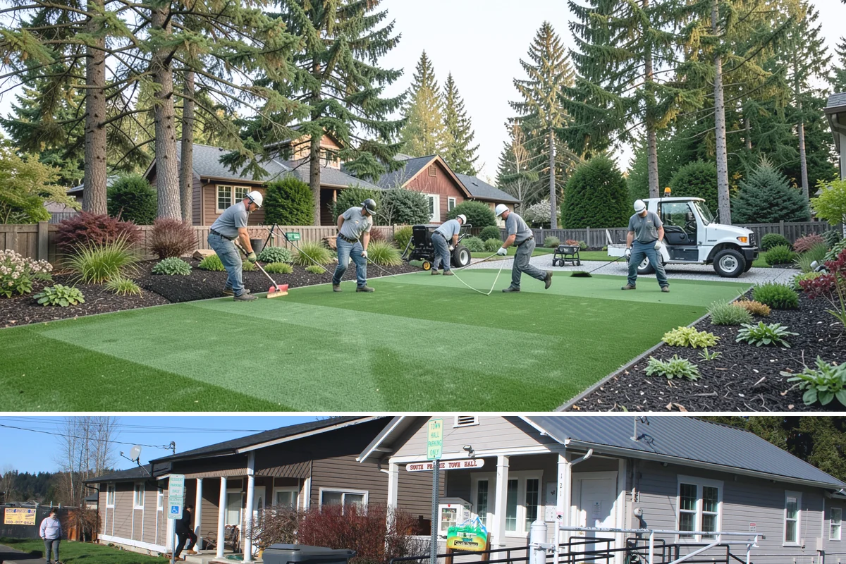 Boxwood Trimming in South Prairie, Pierce County, WA - Trimmed after the spring flush hardens off, avoiding late-fall cuts that leave PNW boxwood exposed to frost.