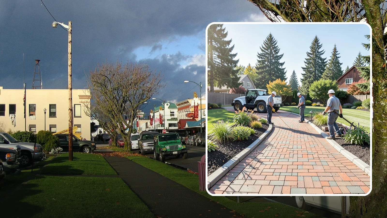 Brick Paver Installation in Arlington, Snohomish County, WA - Classic clay brick pavers that hold their color for decades, ideal for traditional PNW walkways, courtyards, and garden paths.