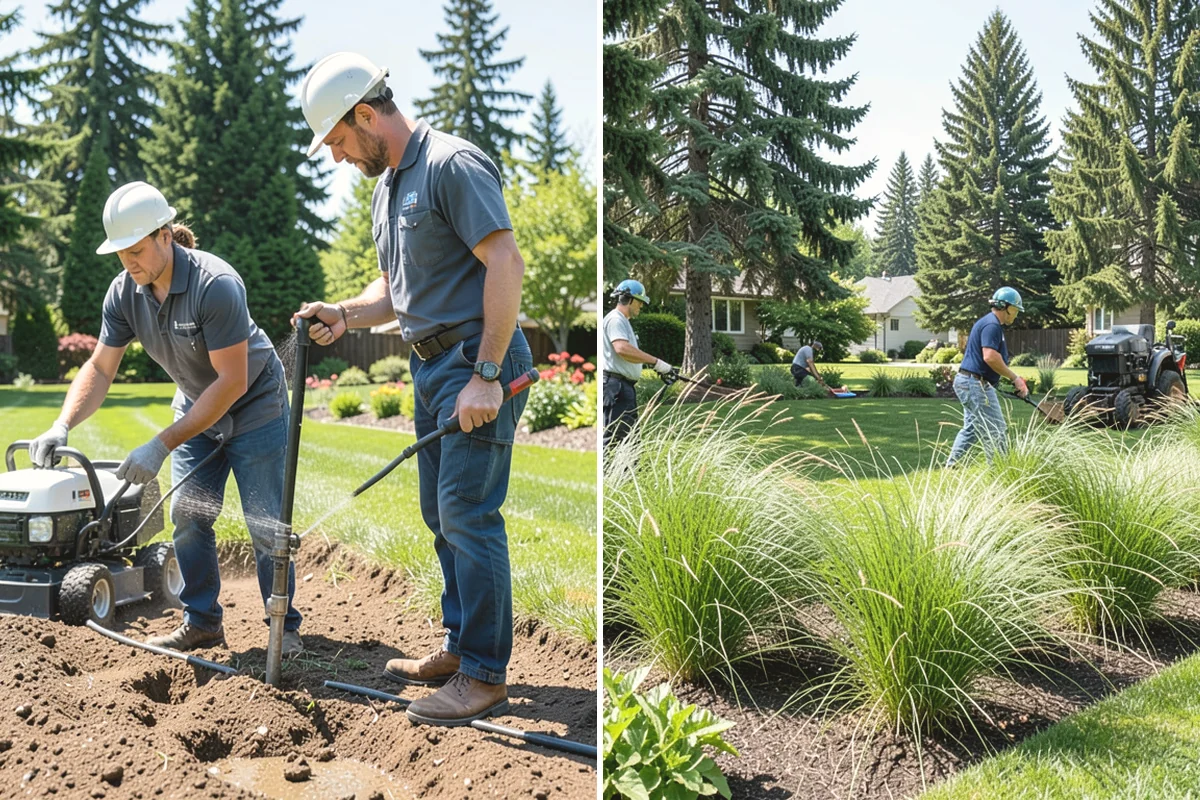 Brick Paver Installation in Black Diamond, King County, WA - Lay out patterns and confirm drainage grade