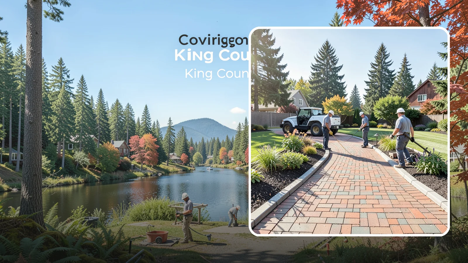Brick Paver Installation in Covington, King County, WA - Classic clay brick pavers that hold their color for decades, ideal for traditional PNW walkways, courtyards, and garden paths.