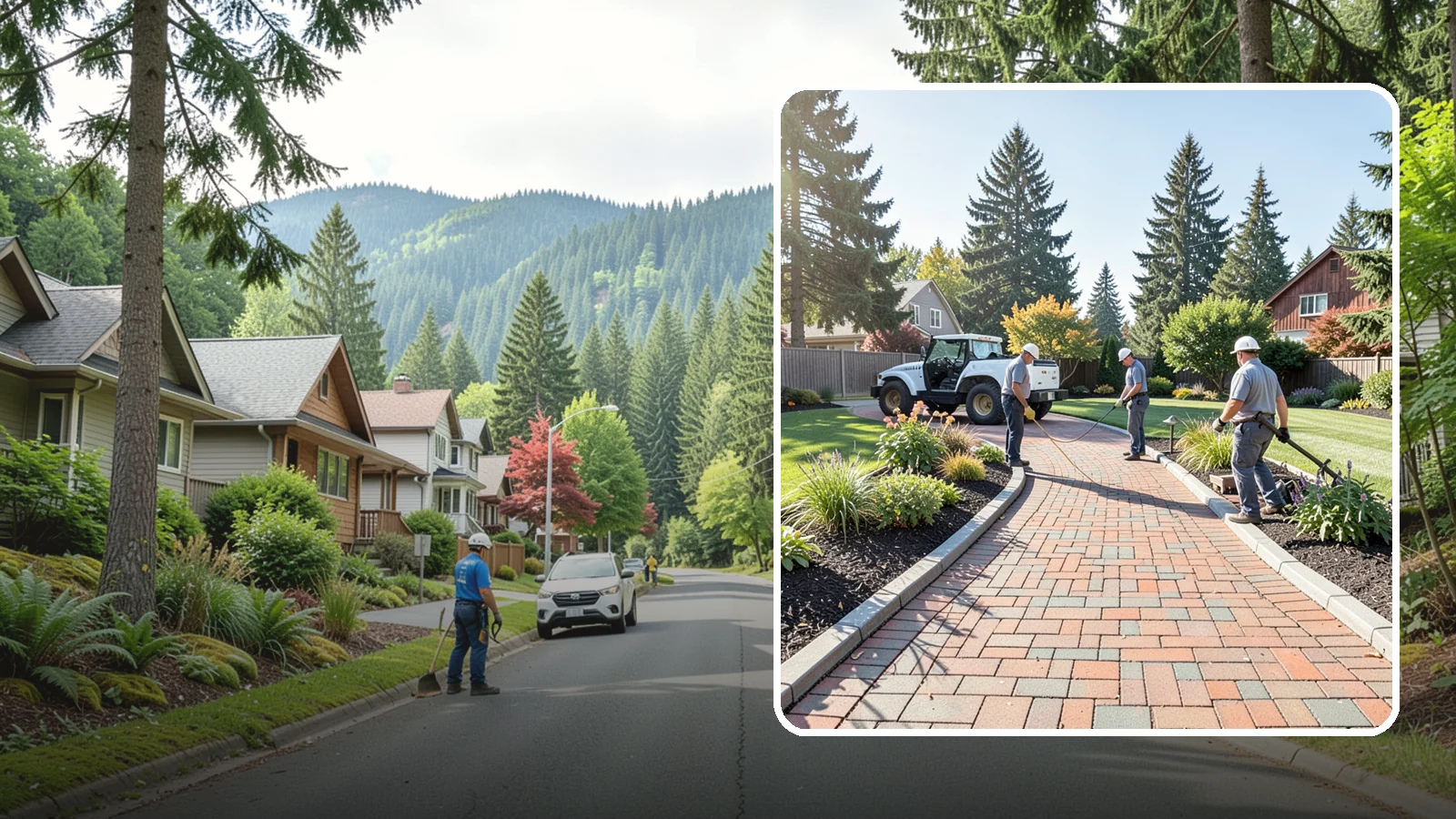 Brick Paver Installation in Darrington, Snohomish County, WA - Classic clay brick pavers that hold their color for decades, ideal for traditional PNW walkways, courtyards, and garden paths.