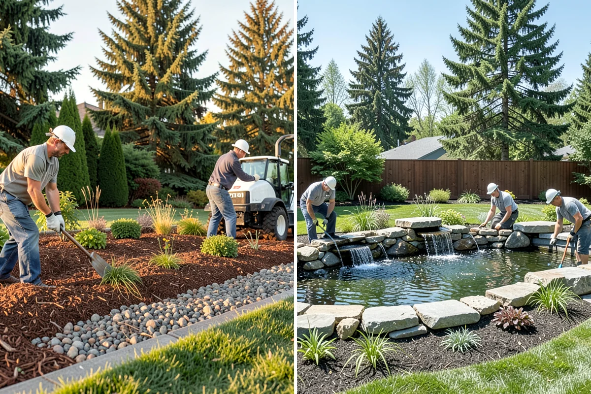 Brick Paver Installation in Gig Harbor, Pierce County, WA - Lay out patterns and confirm drainage grade