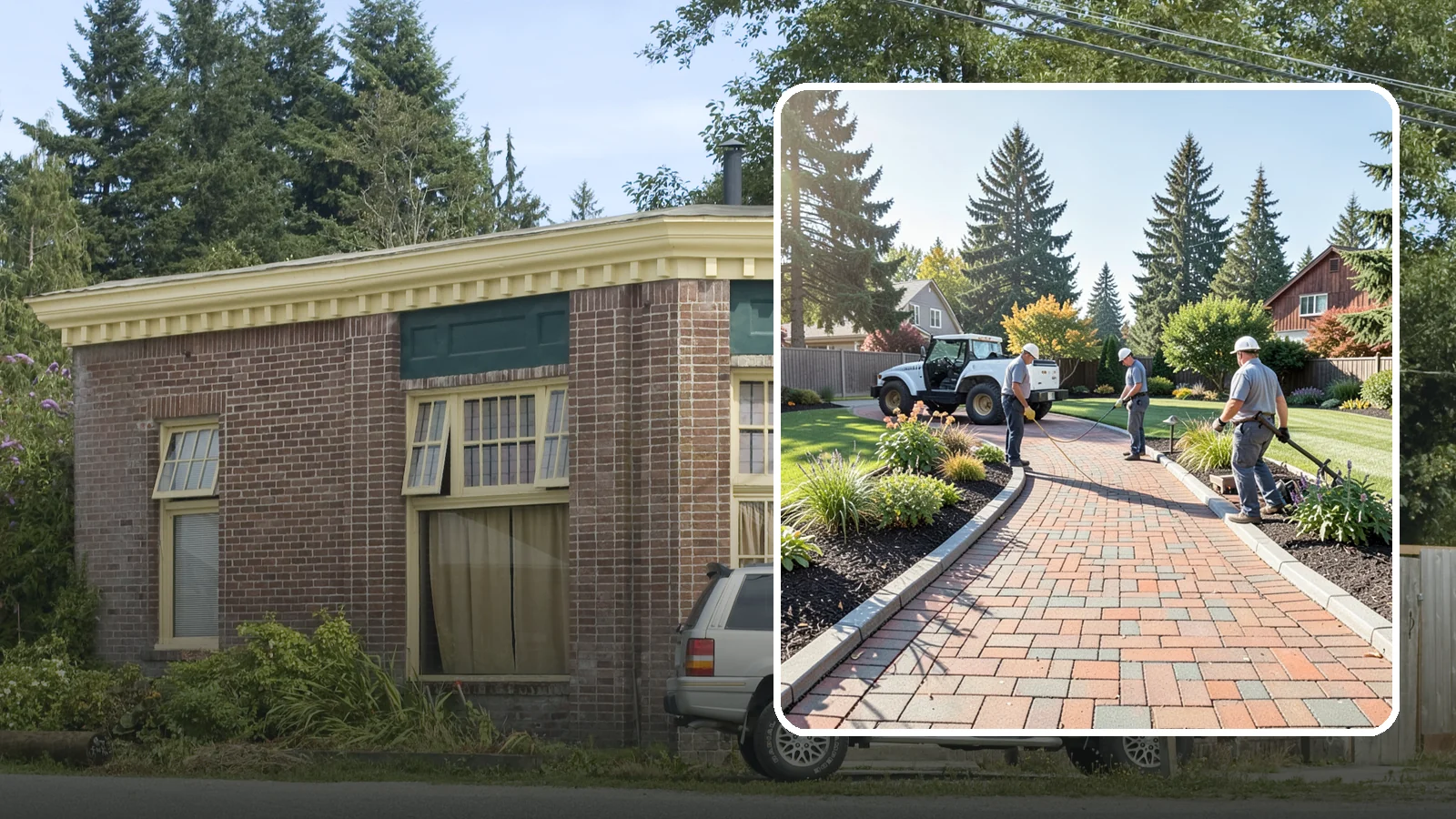 Brick Paver Installation in Hamilton, Skagit County, WA - Classic clay brick pavers that hold their color for decades, ideal for traditional PNW walkways, courtyards, and garden paths.