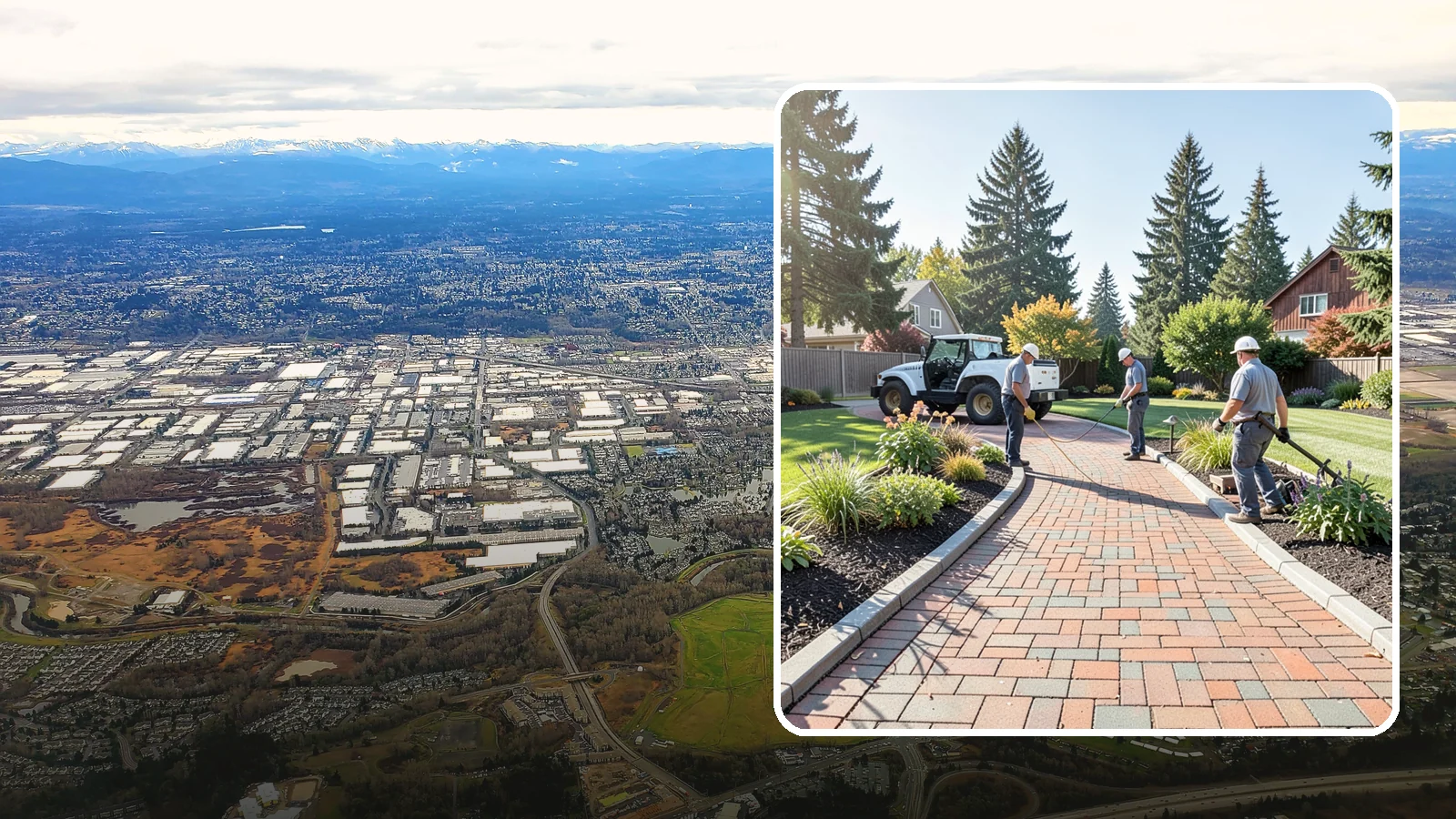 Brick Paver Installation in Kent, King County, WA - Classic clay brick pavers that hold their color for decades, ideal for traditional PNW walkways, courtyards, and garden paths.