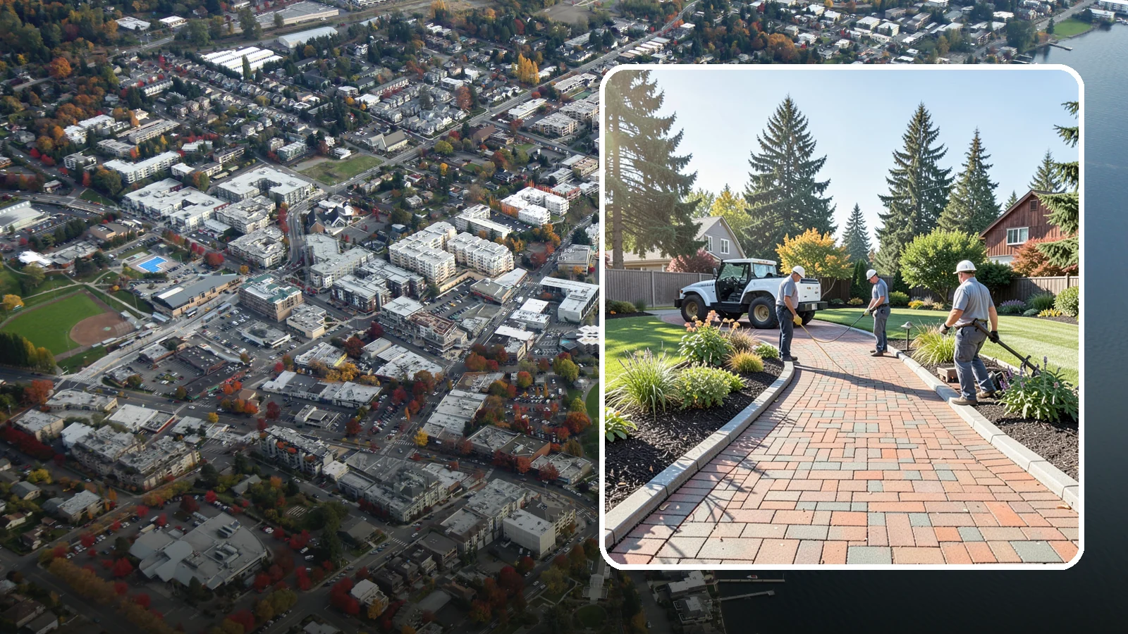 Brick Paver Installation in Kirkland, King County, WA - Classic clay brick pavers that hold their color for decades, ideal for traditional PNW walkways, courtyards, and garden paths.