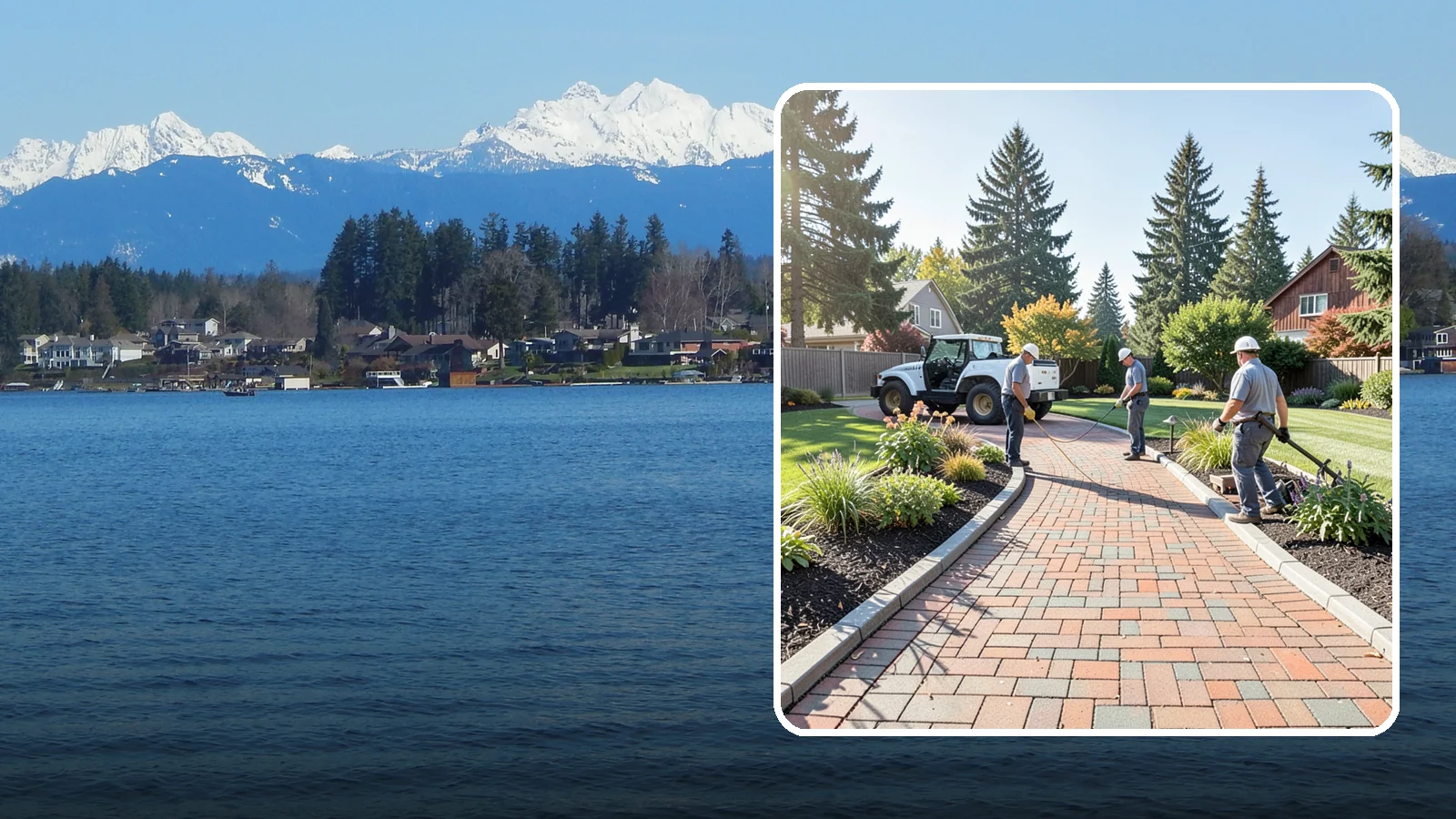 Brick Paver Installation in Lake Stevens, Snohomish County, WA - Classic clay brick pavers that hold their color for decades, ideal for traditional PNW walkways, courtyards, and garden paths.