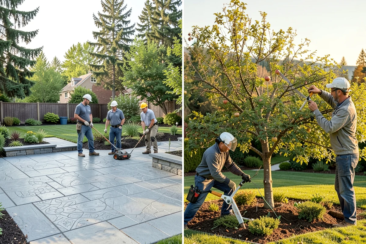 Brick Paver Installation in Lyman, Skagit County, WA - Lay out patterns and confirm drainage grade